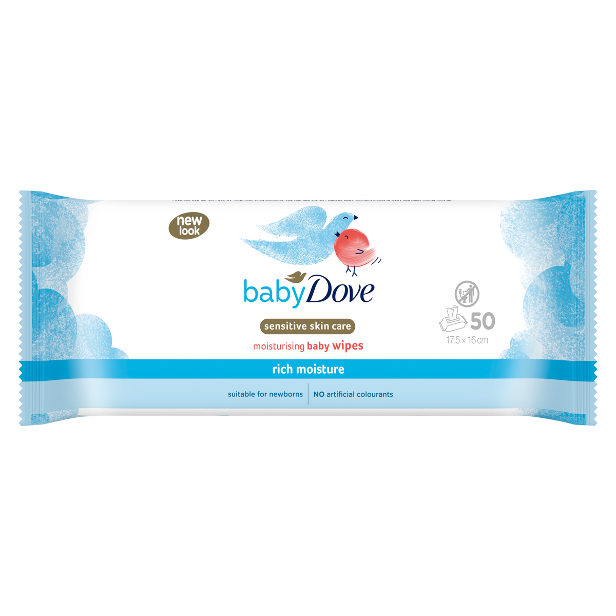 Dove Baby Wipes Rich Moisture Wipes | 50 Pieces