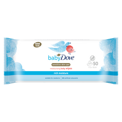 Dove Baby Wipes Rich Moisture Wipes | 50 Pieces