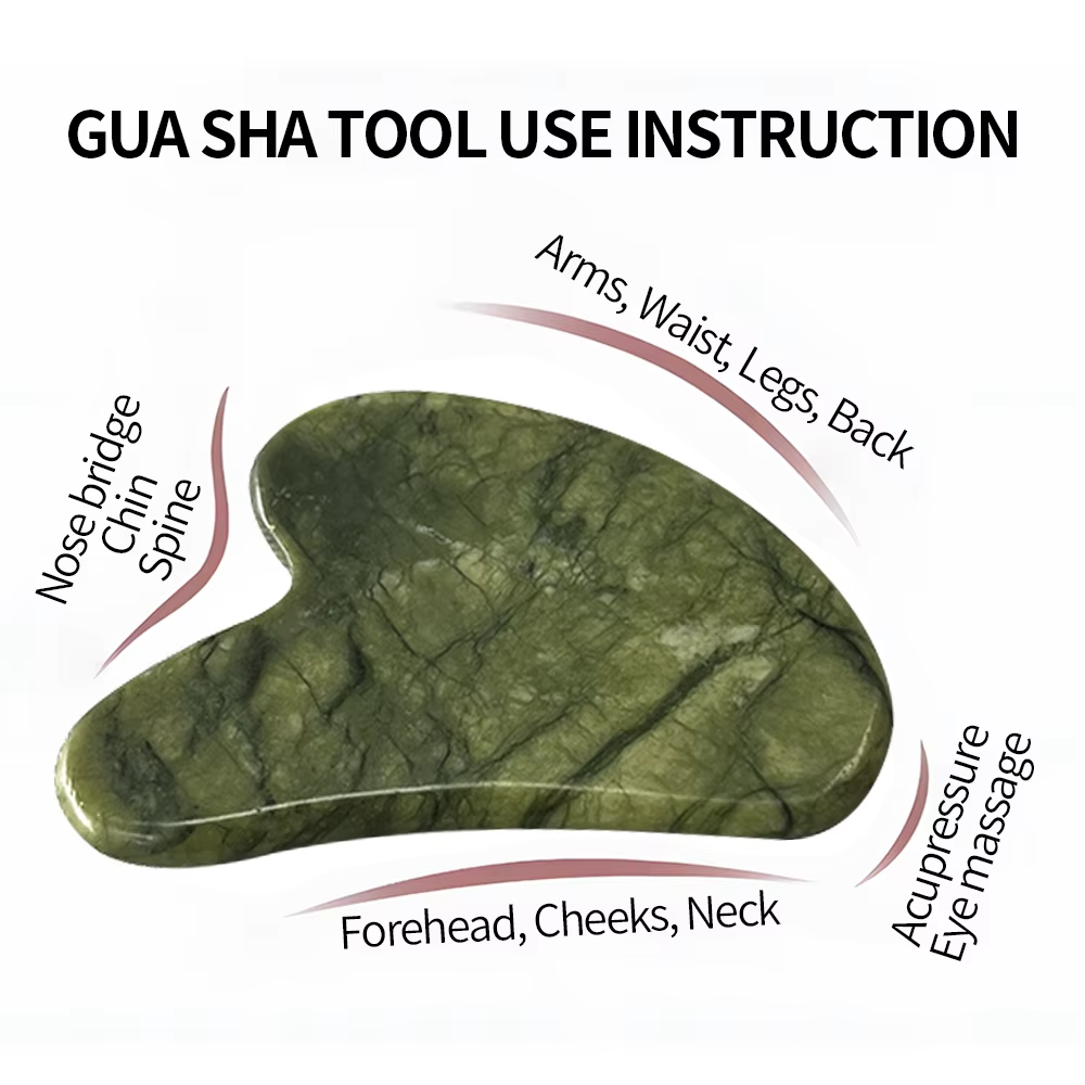 Gua Sha Stone for Glowing Skin & Face Massage
